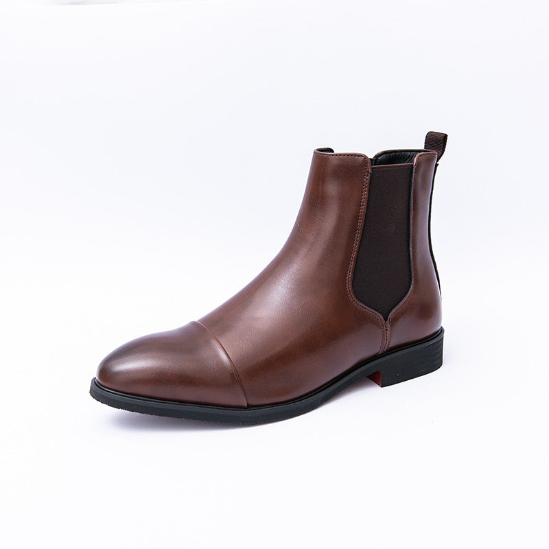 Men's British Fashion High Top Casual Chelsea Boots