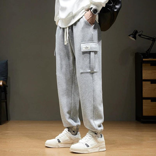 Pantalones de chándal de punto de ocio para hombre