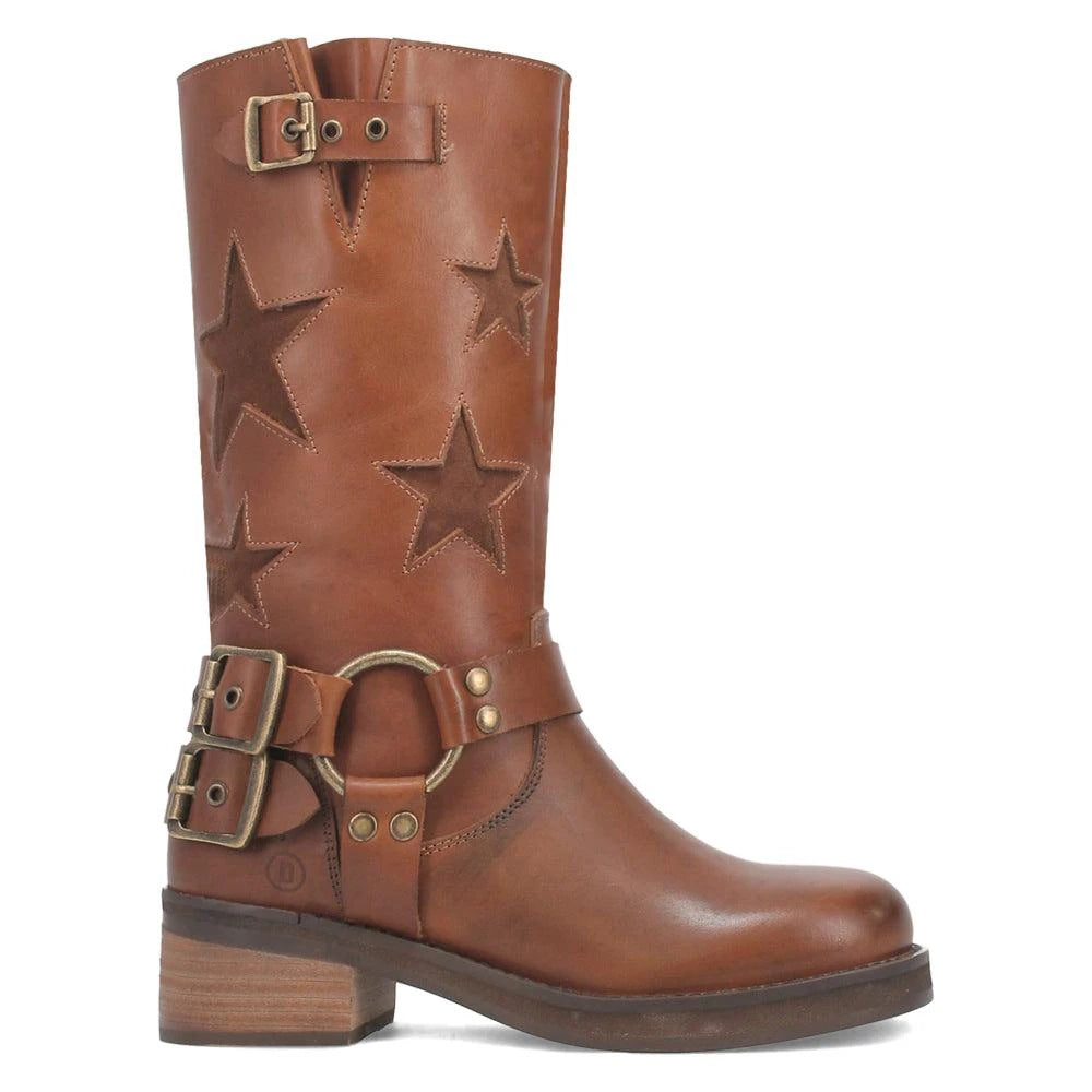 Stitched Belt Buckle Low-Heeled Ankle Boots