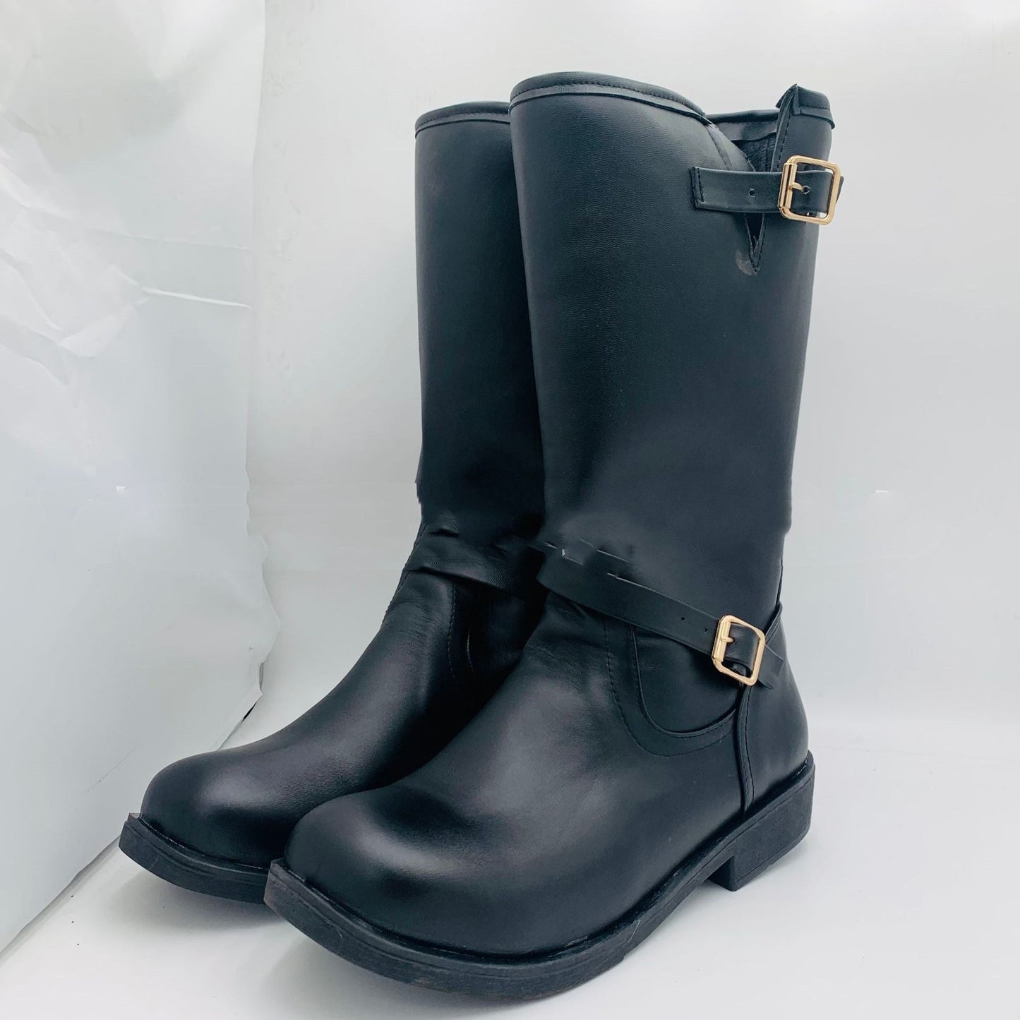 Men's Mid-Tube Wedge Sole Casual Boots