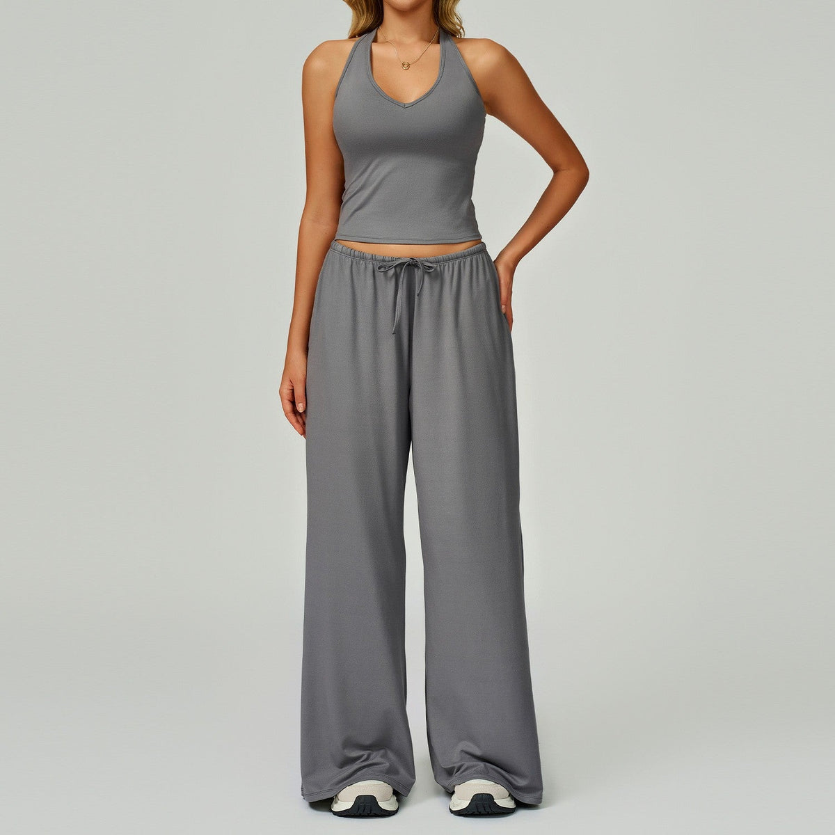 Yoga Set Quick-Drying Back-Smoothing Halter-Neck Sports Outfit