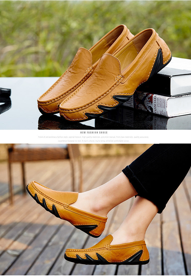 Men's Retro British Style Leather Shoes