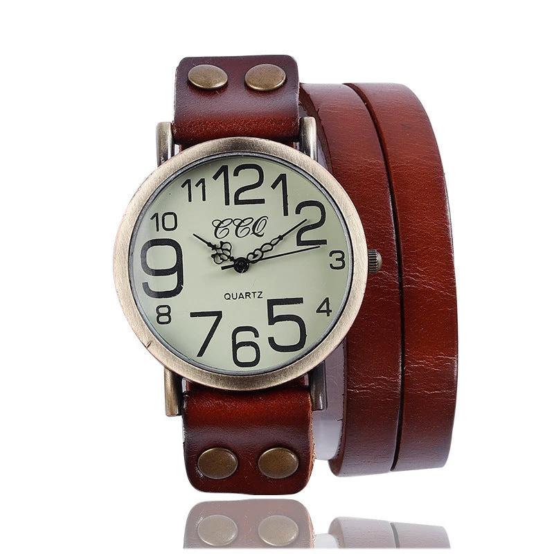 Retro Three-circle Casual Watch For Men