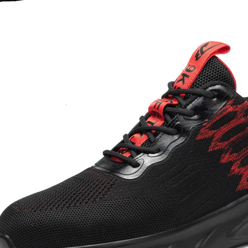 Flying Woven Mesh Lace-Up Shoes
