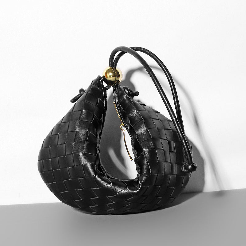 Small Golden Ball Woven Travel Bag