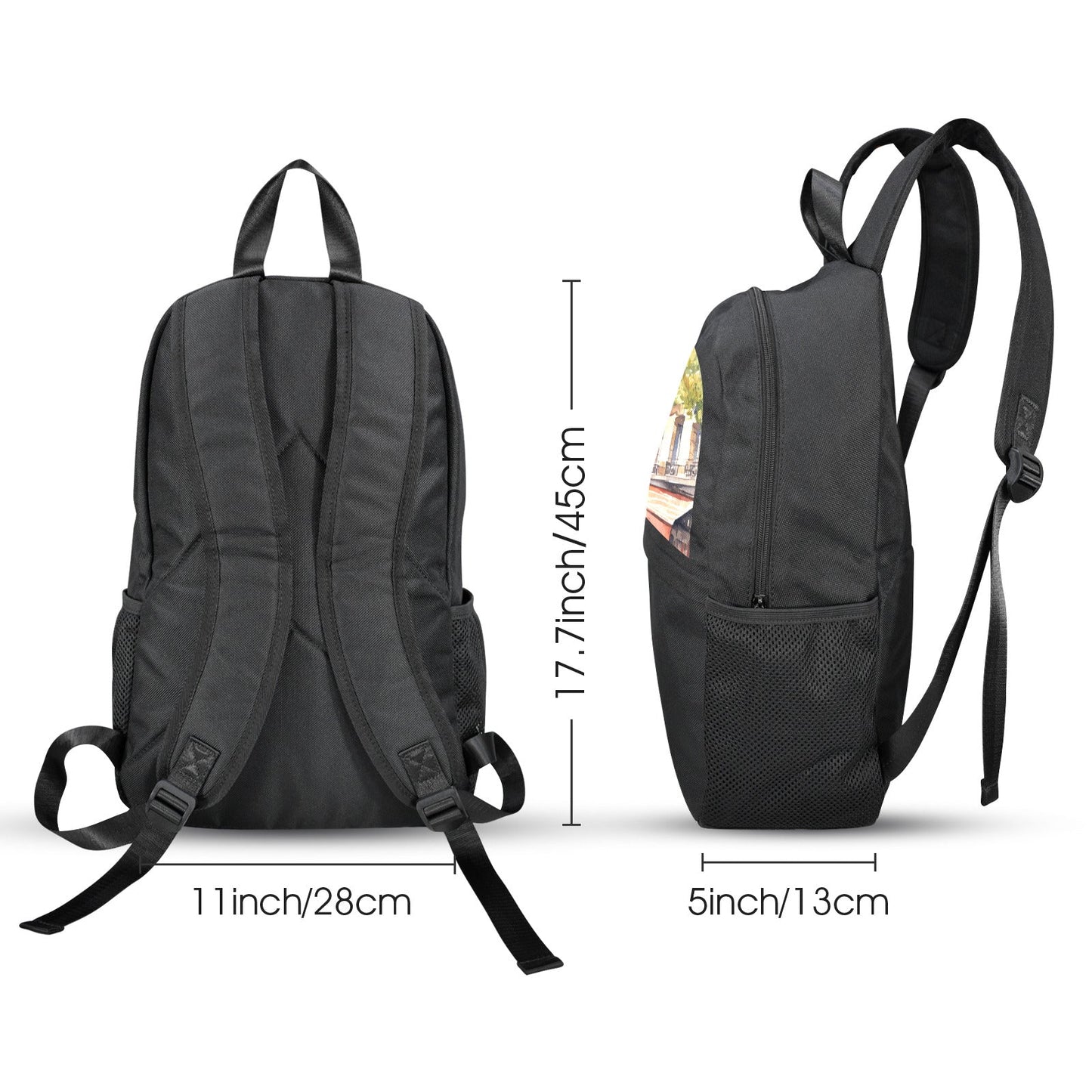 Eiffel Tower in Paris Casual Backpack | Upper Part Printing