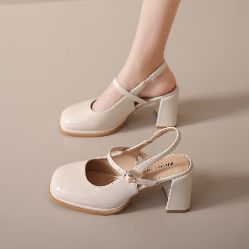Women's French Toe Cap High-Heel Sandals