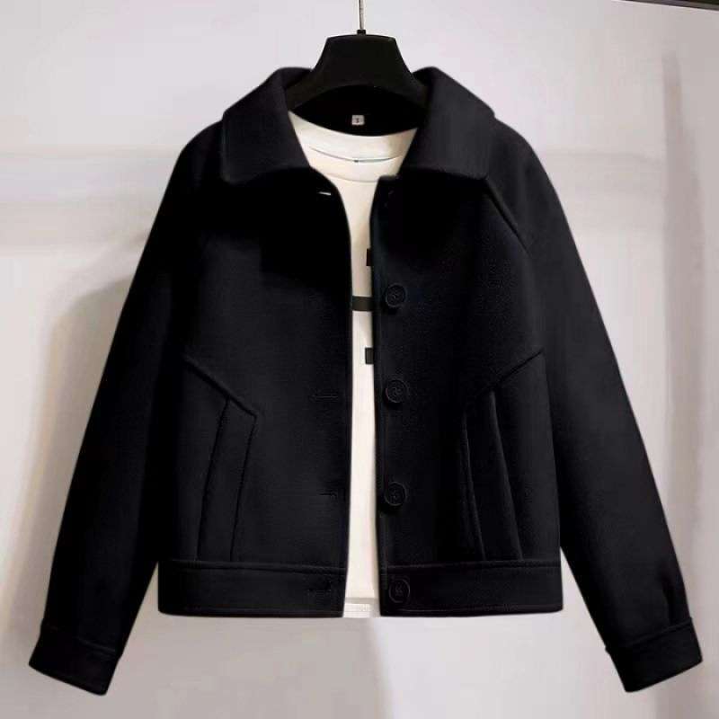 Women's Retro Fashion Short Loose Wool Coat