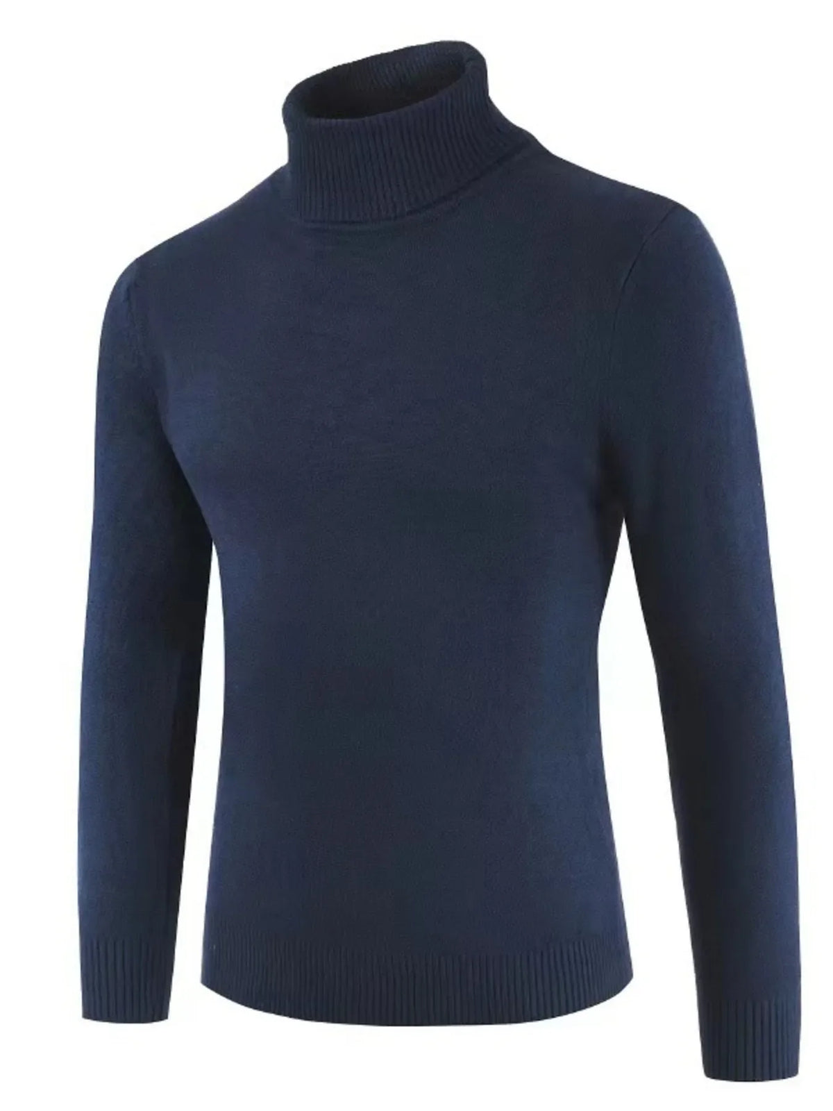 Men's Plus Size Turtleneck Long Sleeve Sweater
