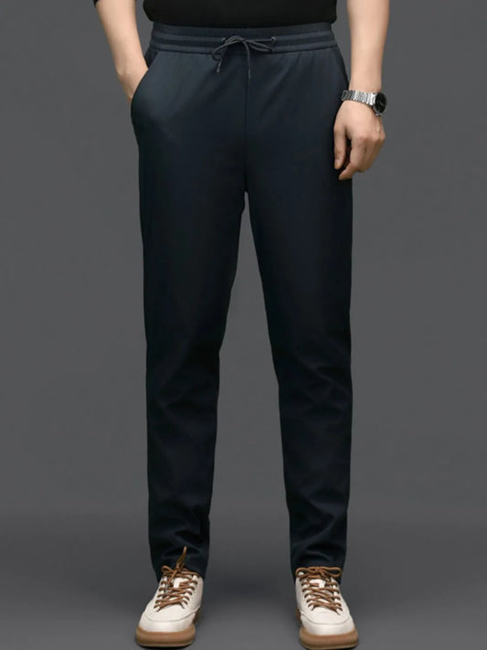 Men's Plus Size Drawstring Joggers with Pockets