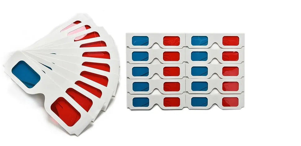 Cinema Glasses Paper Red Blue 3D Stereo Glasses