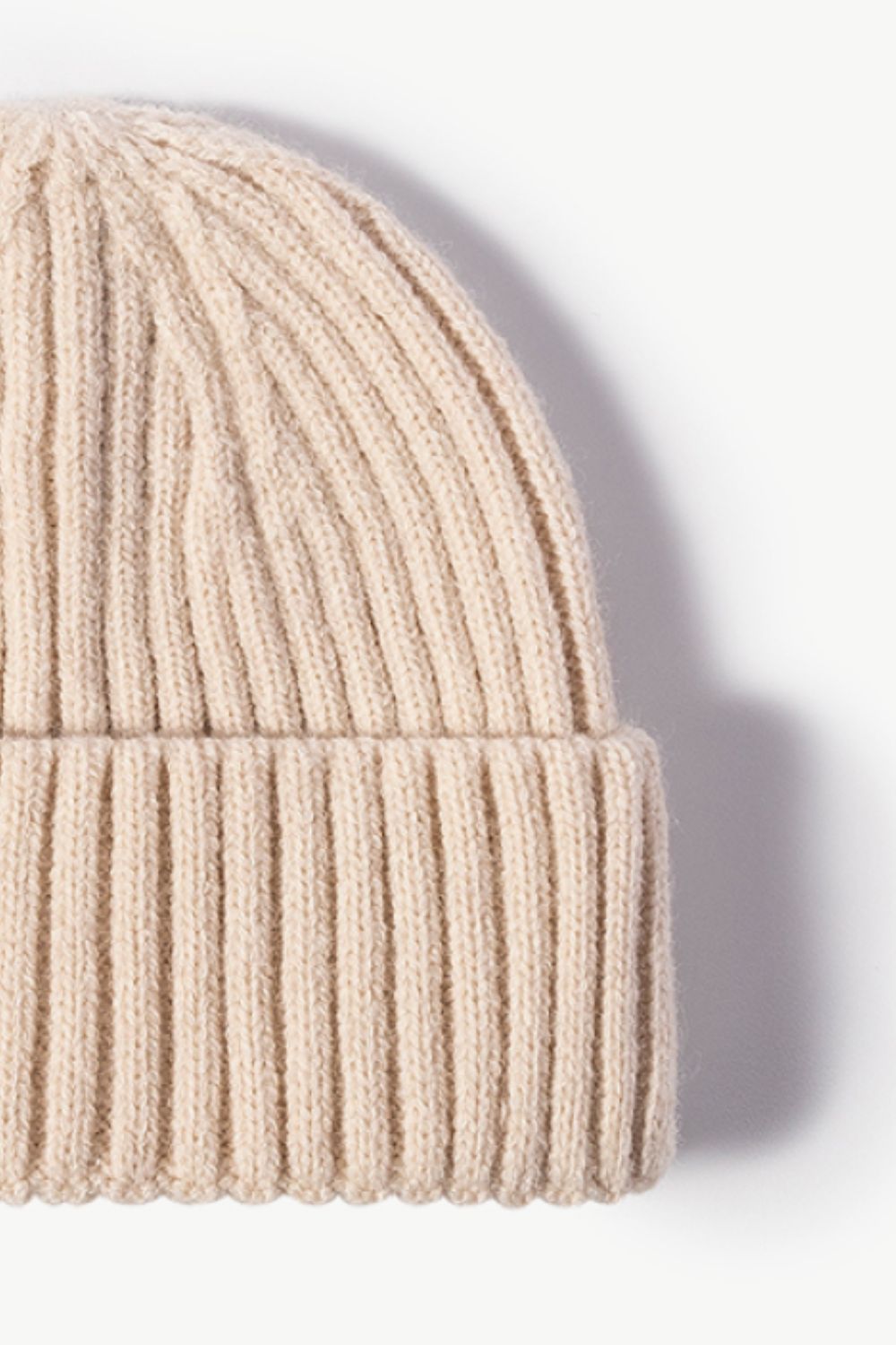 Gorro de punto de canalé