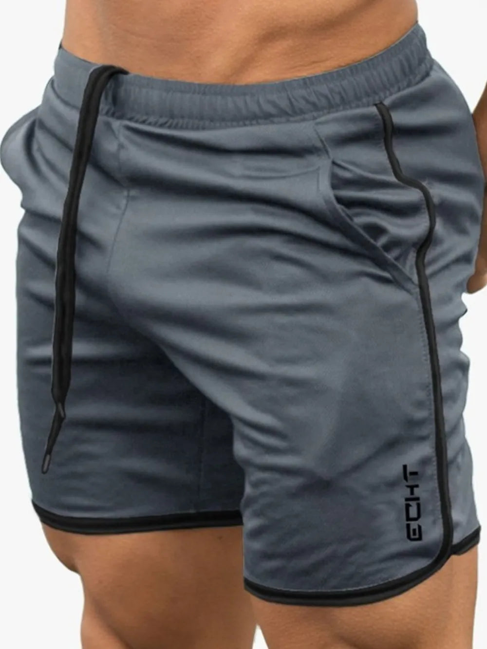 Pantalones cortos de hombre con cordón y bolsillos
