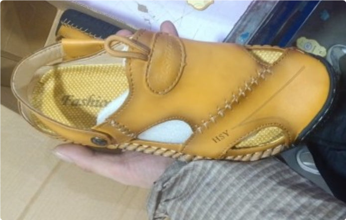 Men's Genuine Leather Roman Sandals