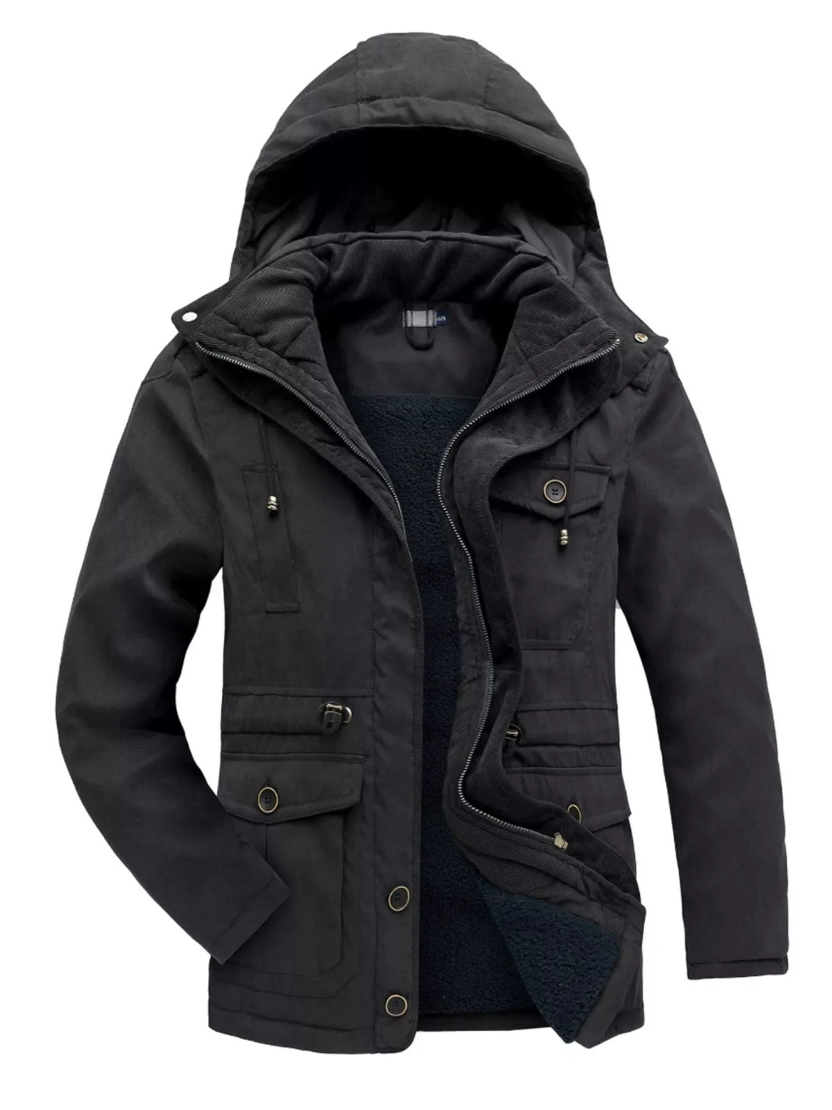Men's Winter Hooded Zip Up Jacket