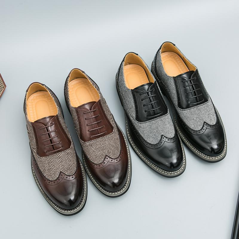 Men's Brogue Casual Formal Slippers