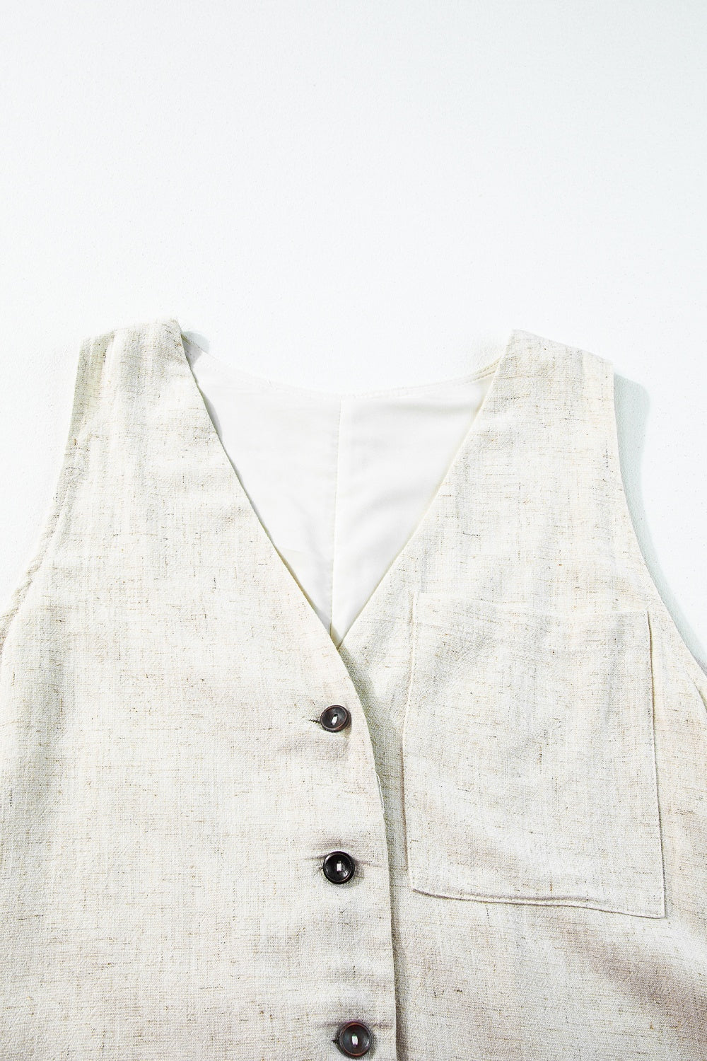 Romper sin mangas con cuello de pico