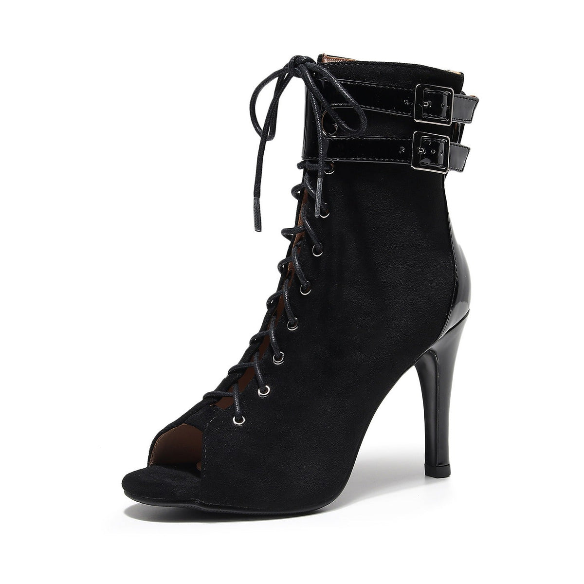 Stiletto Peep-Toe Mesh High-Heel Sandals