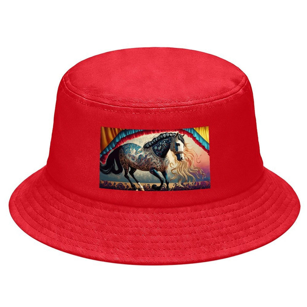 Bejeweled Horse Design Kid's Bucket Hat | Ships from USA