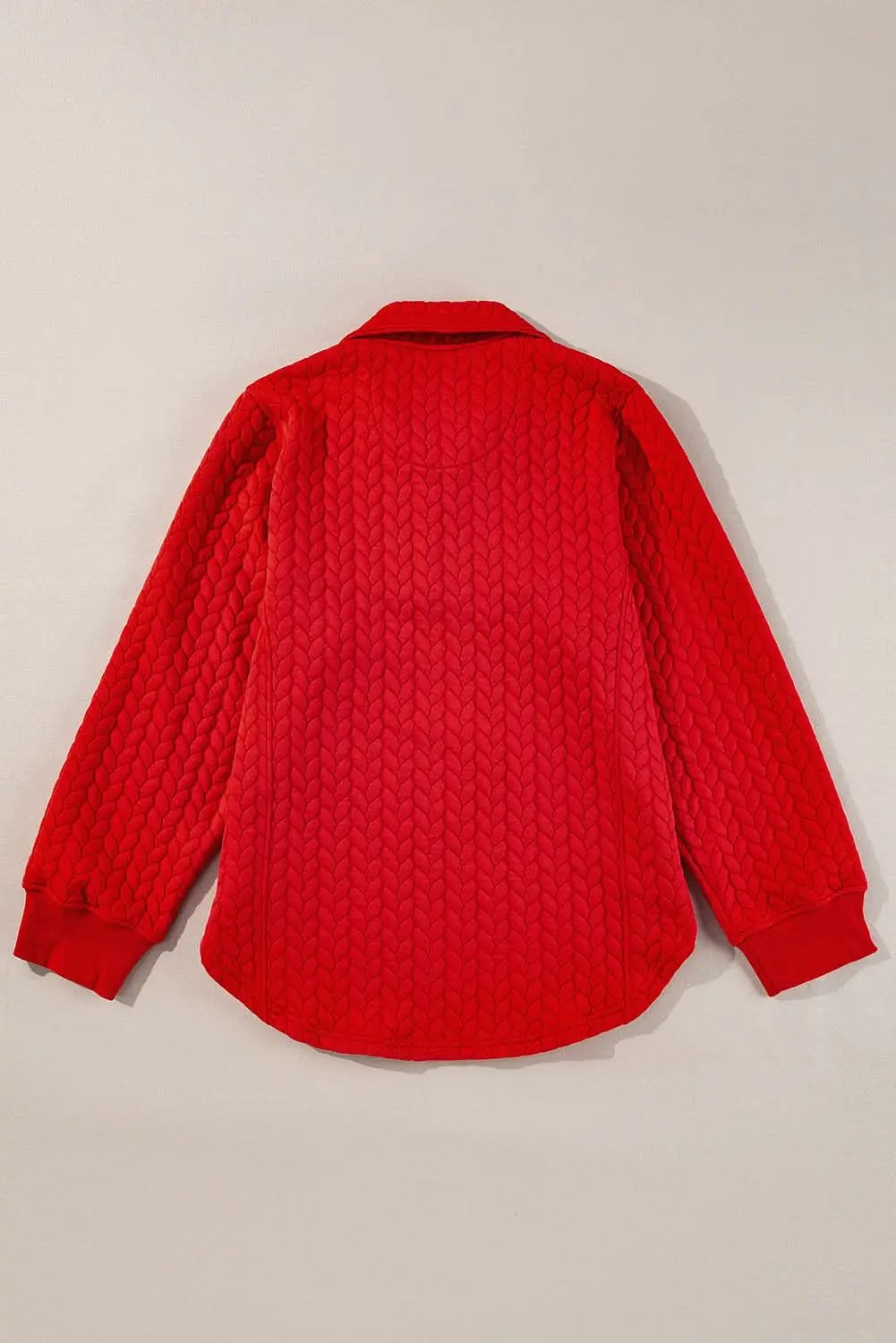 Love Salve Women's Plus Size Cable Knit Pullover — Quarter Zip Sweater