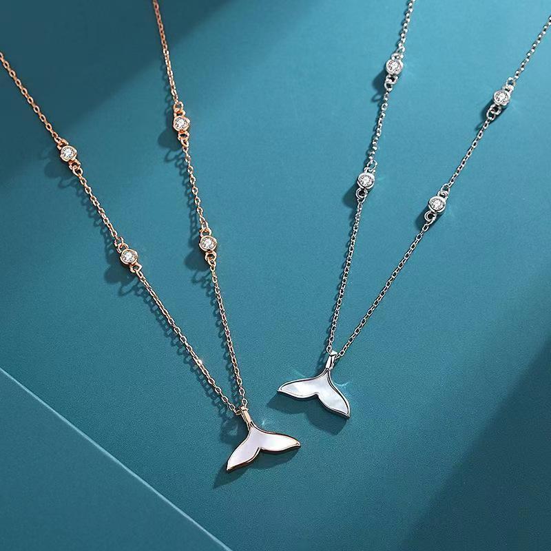 S925 Sterling Silver Mermaid Necklace