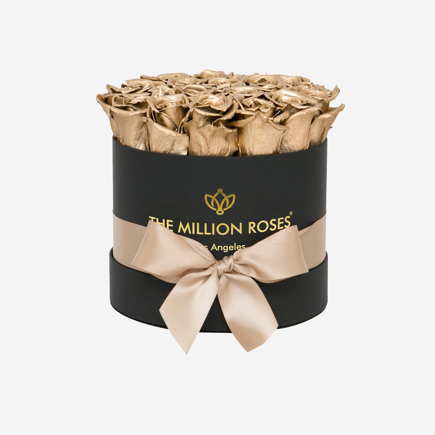 Caja Negra Clásica | Rosas de Oro de 24K