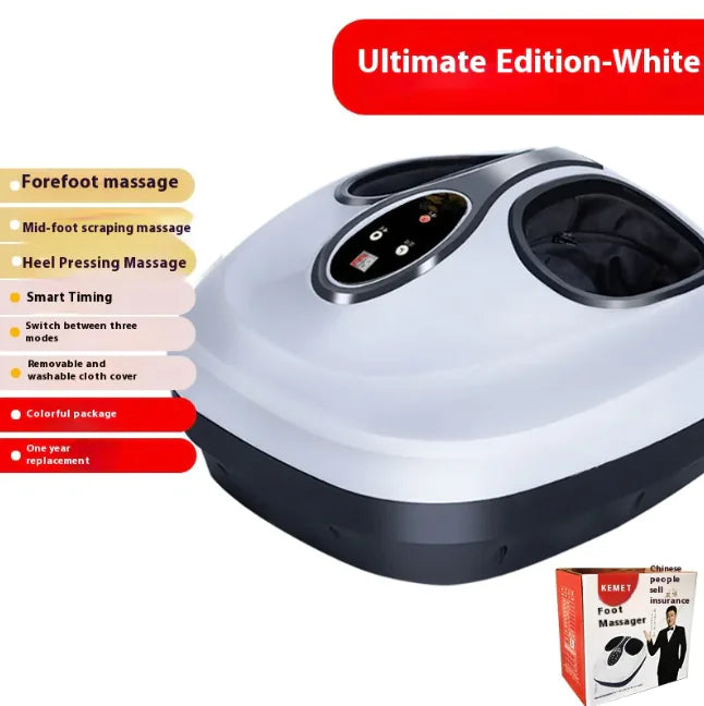 Automatic Shiatsu Foot Massager with Acupoint Kneading & Airbag – Home Electric Heat & Air Pressure Massage Machine