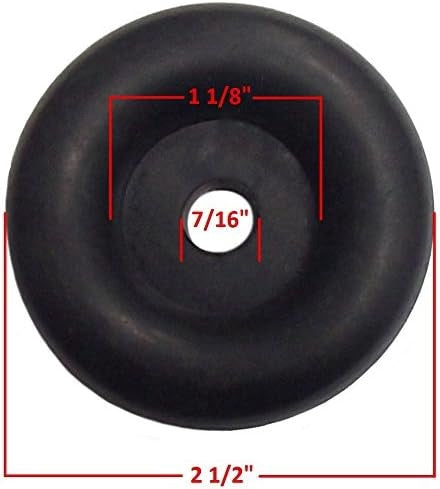 2.5" Round Trailer Ramp Door Rubber Bumper – Heavy Duty Cargo Trailer Ramp Stop