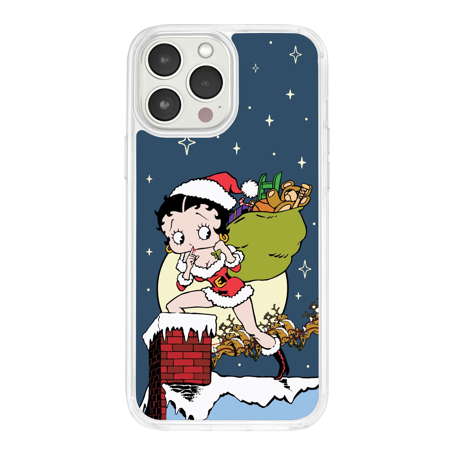 Betty Boop Happy Holidays HD Apple iPhone 12 Series Mag-Safe Phone Case