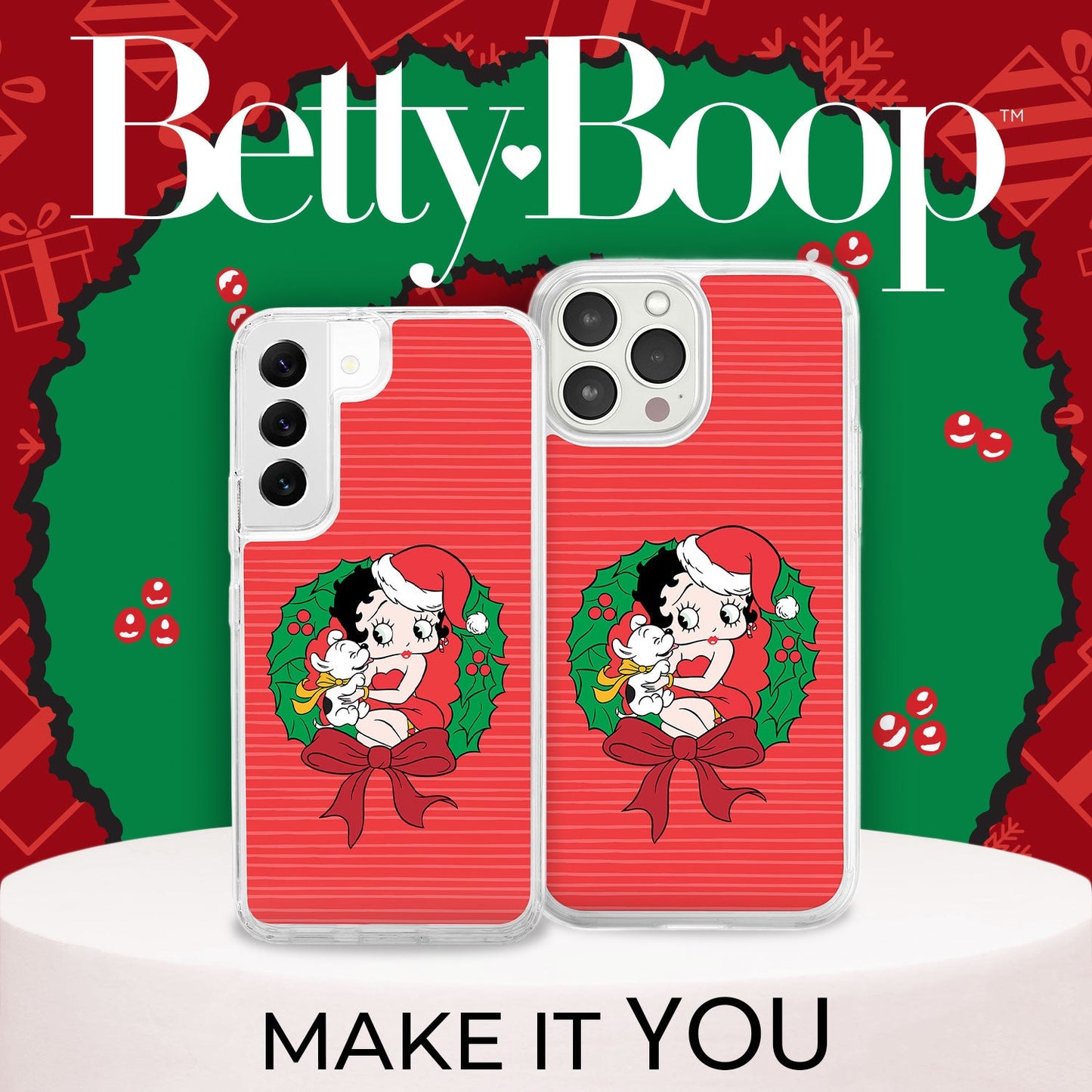Betty Boop Christmas HD Apple iPhone 13 Series Mag-Safe Phone Case