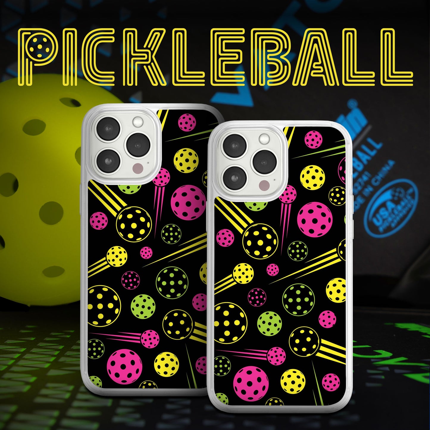 Pickleball HD Apple iPhone 13 Series Mag-Safe Phone Case