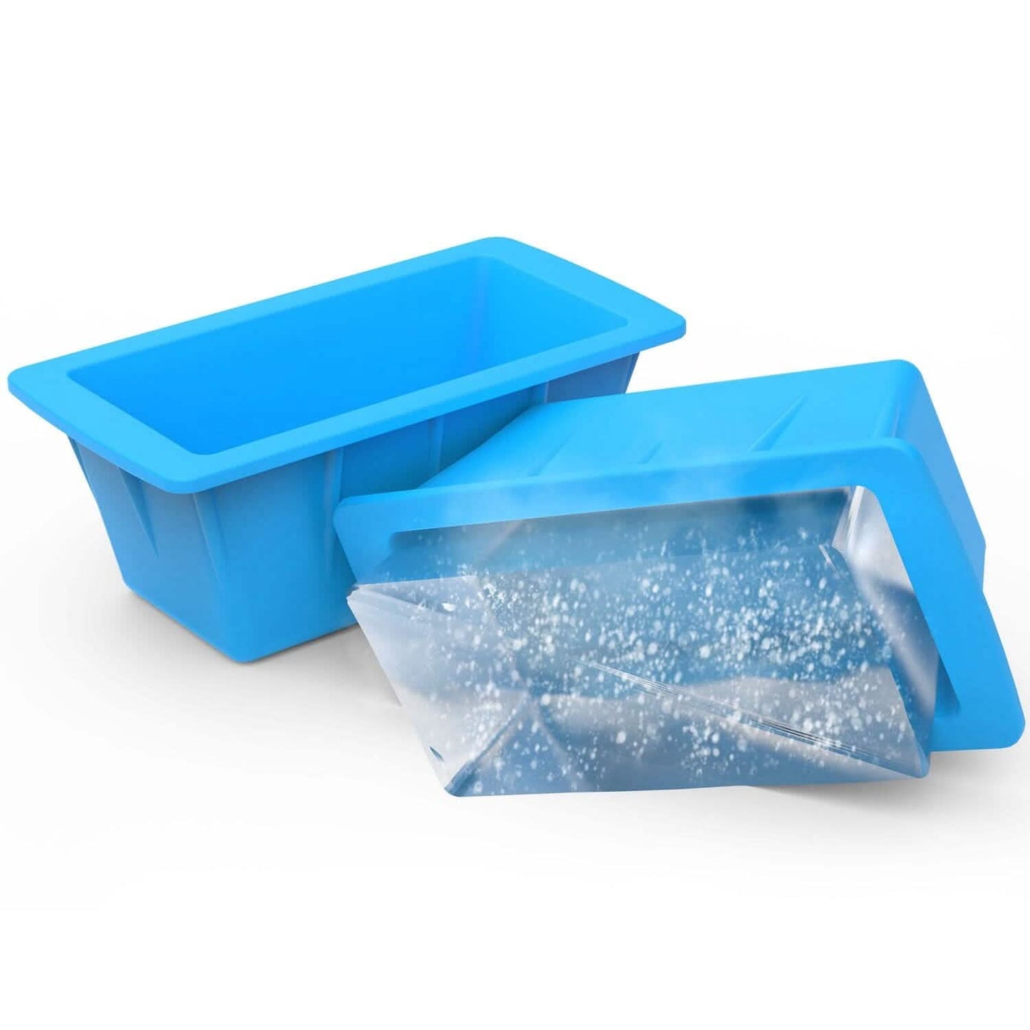 2-Pack: 6.6 lbs. Silicone Freezer Ice Block Molds