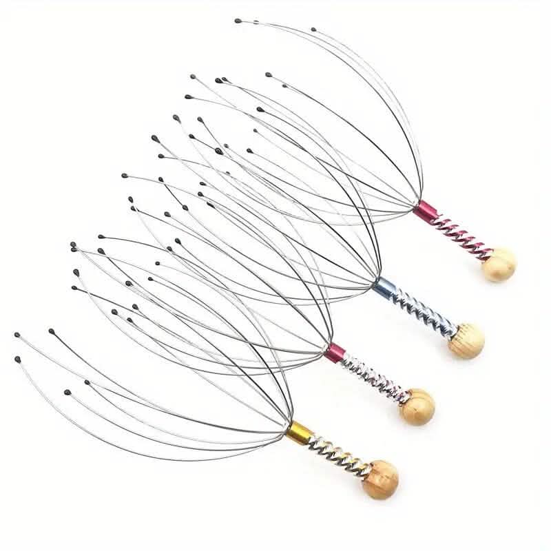 2-Pack: Octopus Head Scalp Relaxation Metal Massager