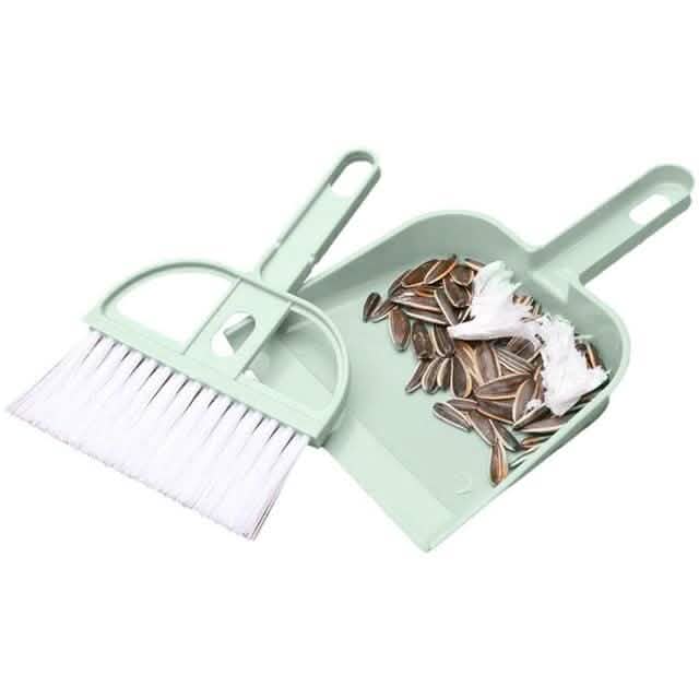 2-Piece Set: Mini Cleaning Dustpan And Brush Set