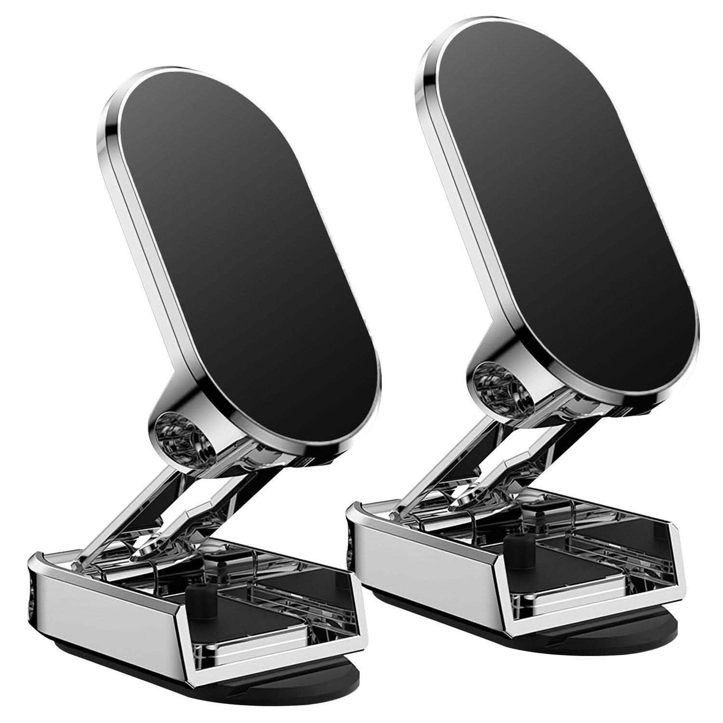 2-Pieces: Foldable Magnetic Car Phone Holder
