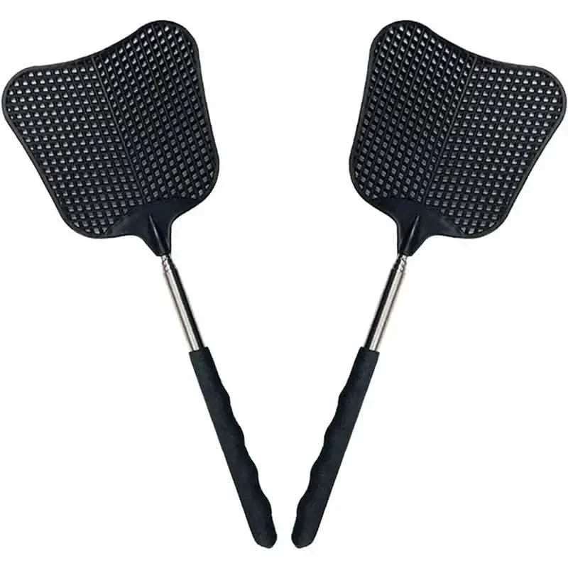 2-Pieces: Heavy Duty Telescopic Fly Swatter Set