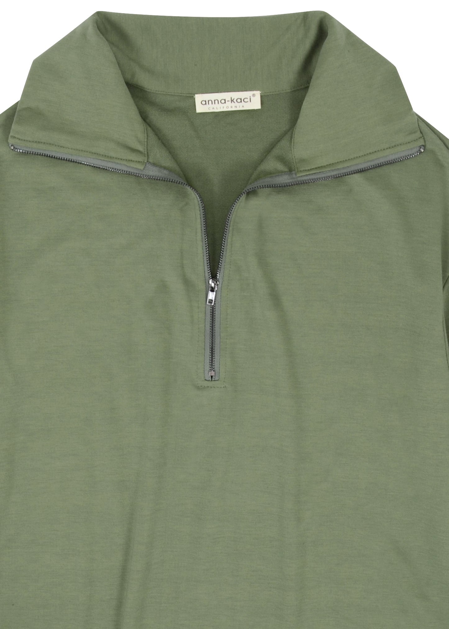 Sudadera con cuello alto y cremallera