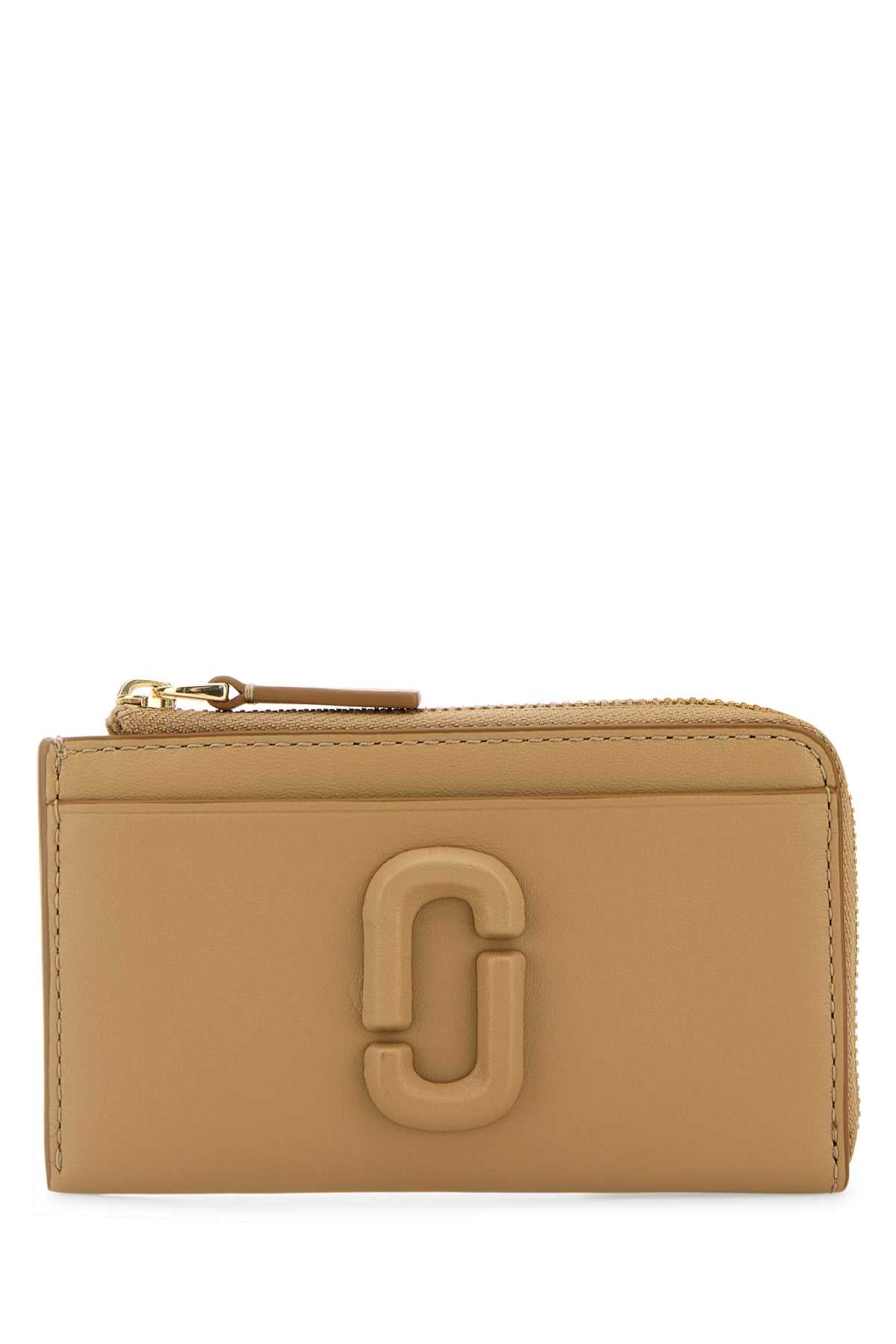 Marc Jacobs Women Camel Leather Card Holder