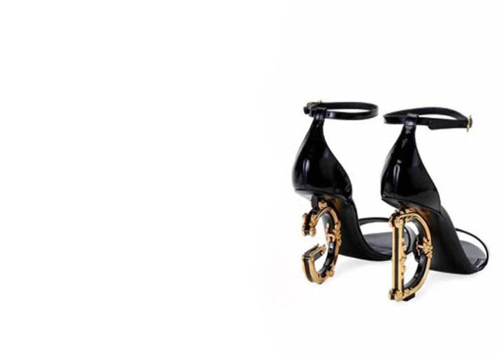 Gold High Heels