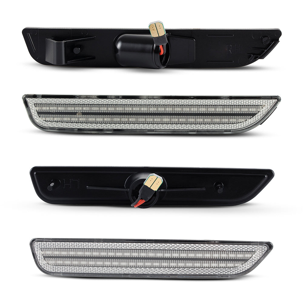 2010-2014 Ford Mustang Clear White LED Side Markers
