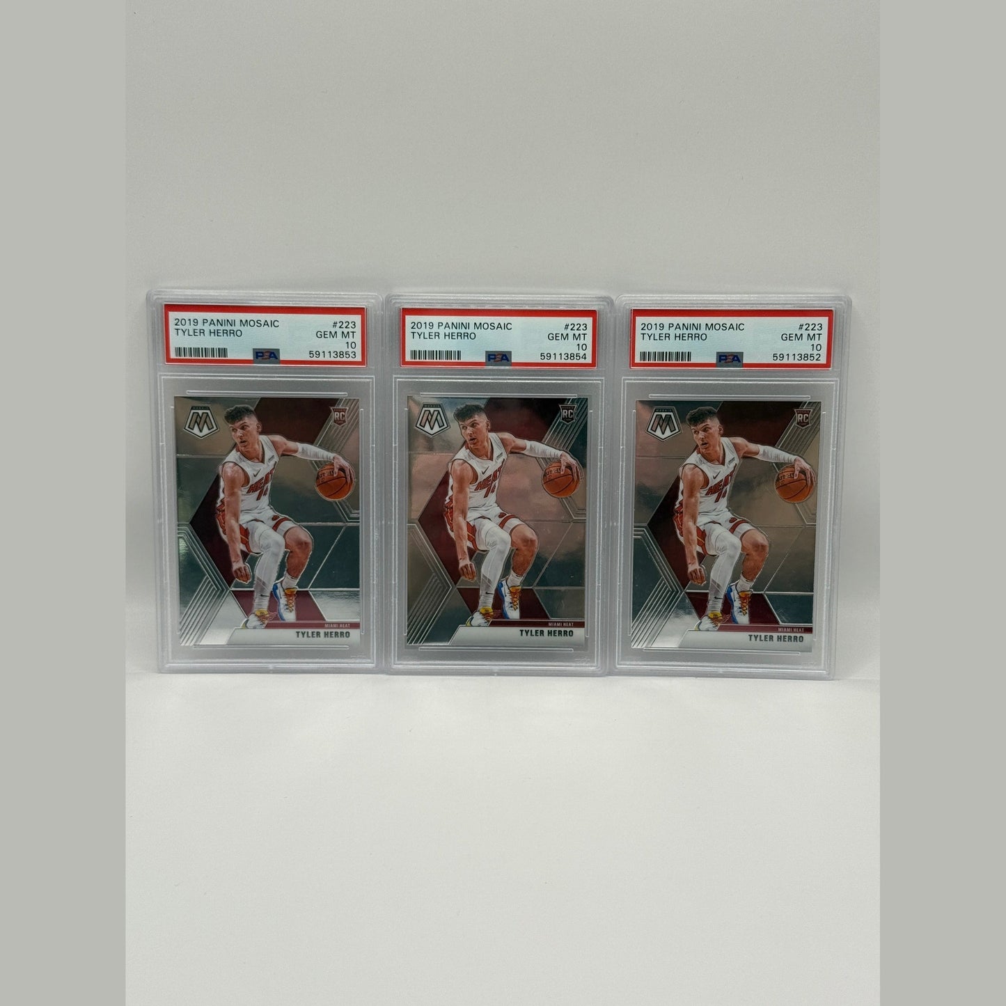 2019 Panini Mosaic Tyler Herro Rookie Card #223 PSA 10 GEM MINT