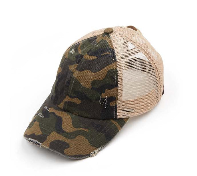 Gorras de cola de caballo cruzadas CC