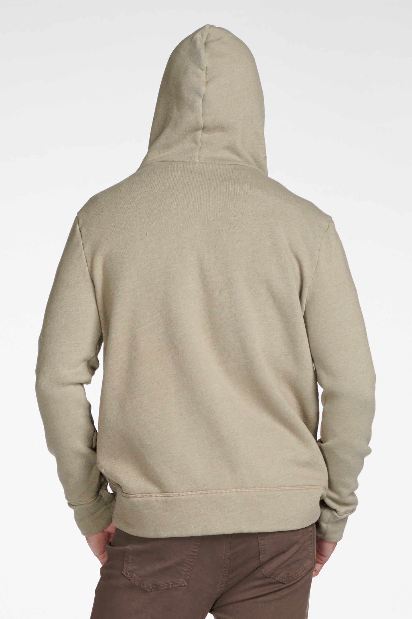 Sudadera con capucha y cremallera de felpa francesa para hombre