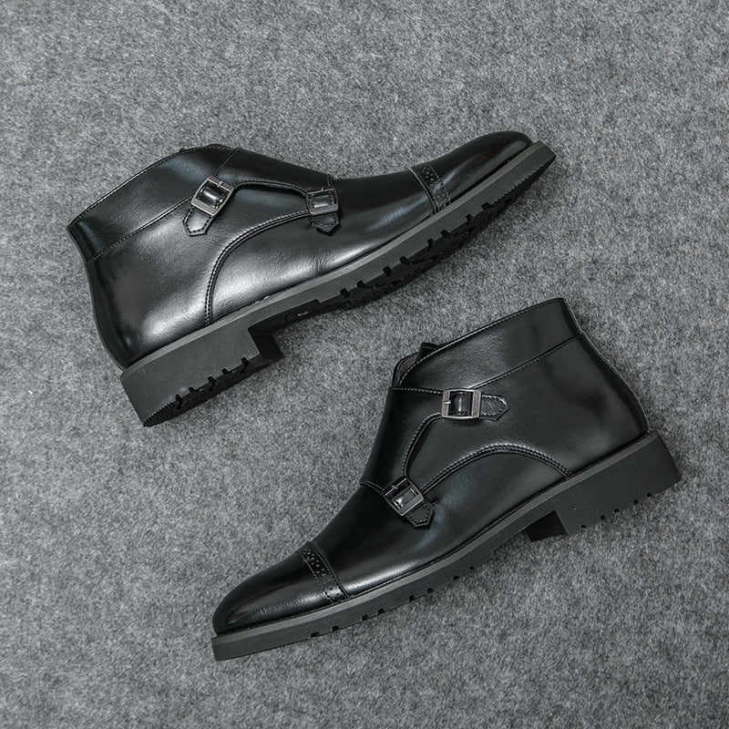 Men's High-Top Pointed Retro Martin Boots