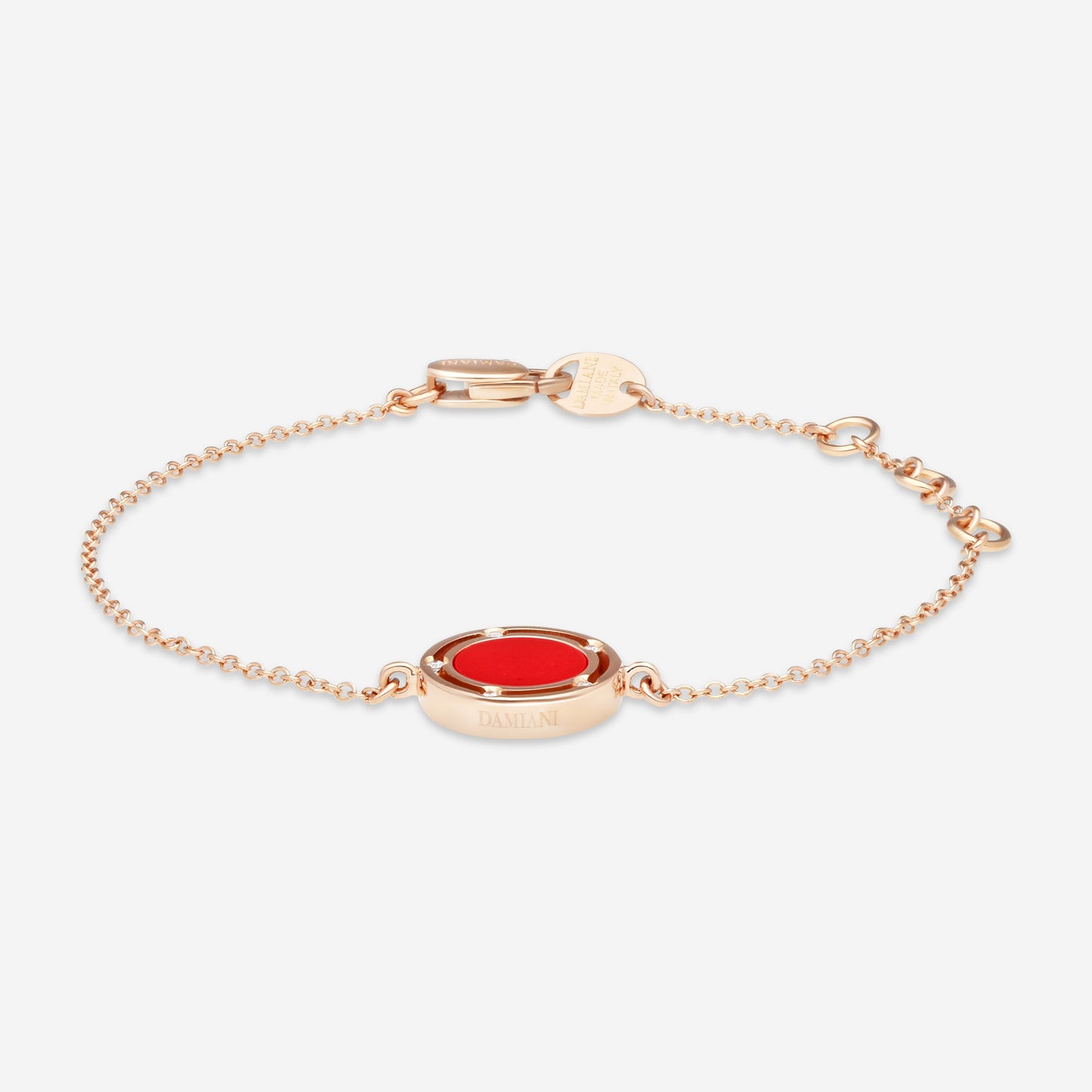 Damiani 18K Rose Gold Diamond Chain Bracelet 20086909