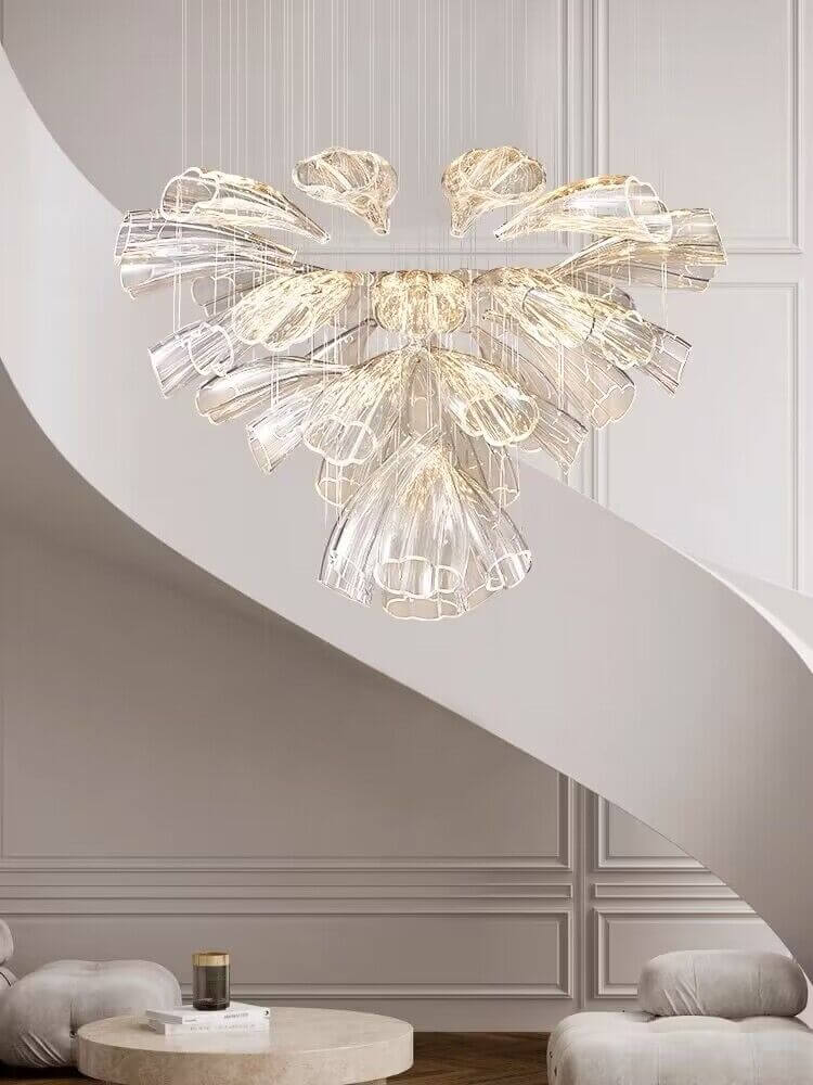 Lámpara de araña Loto de Cristal