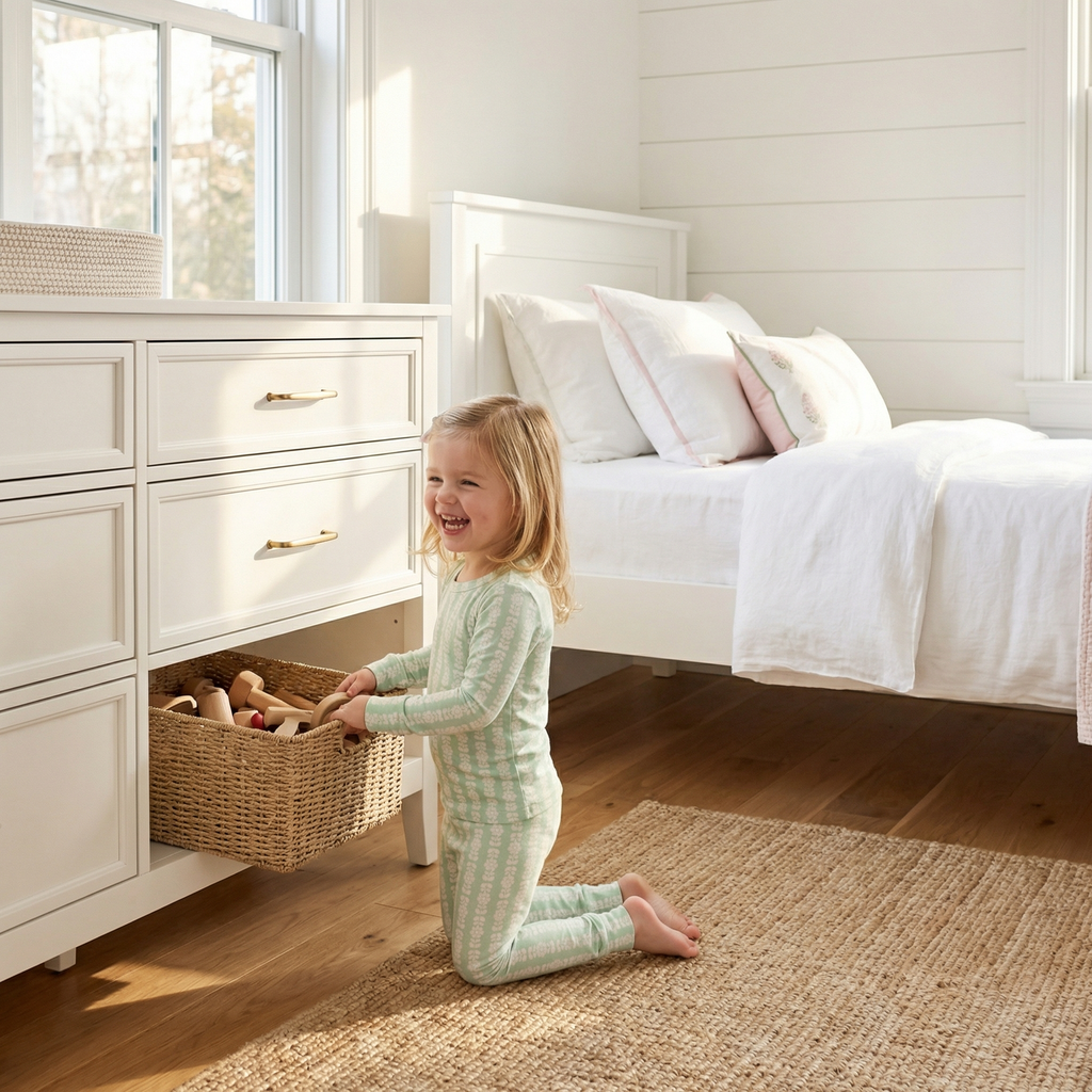 Conjunto de pijama de bambú Mint Meadows para niño pequeño
