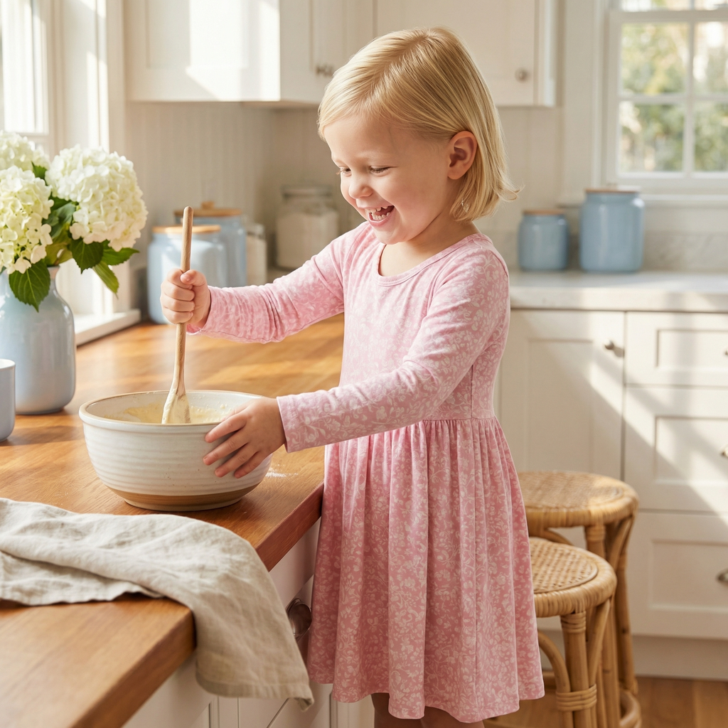 Vestido estilo tutú de bambú Petite Fleur