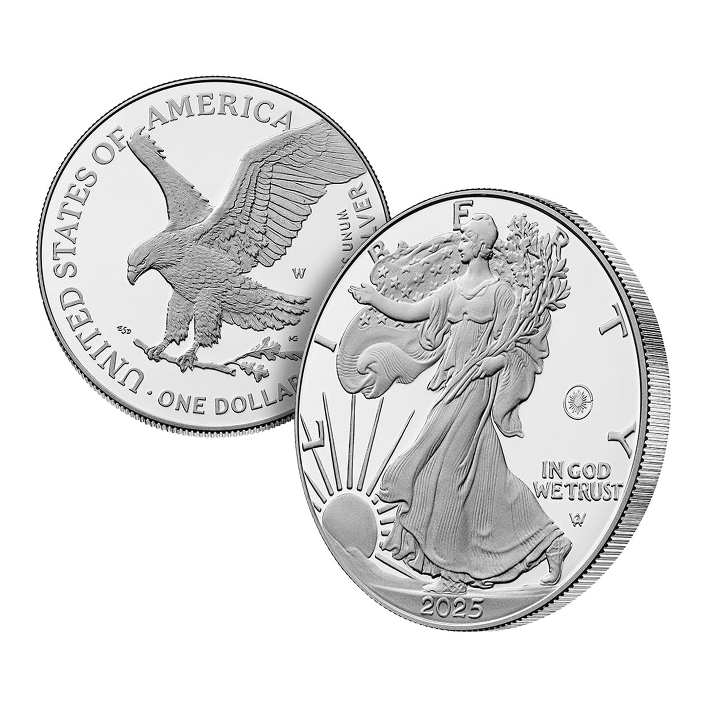 2025 Laser Engraved American Eagle One Ounce Silver Proof Coin - West Point (W)