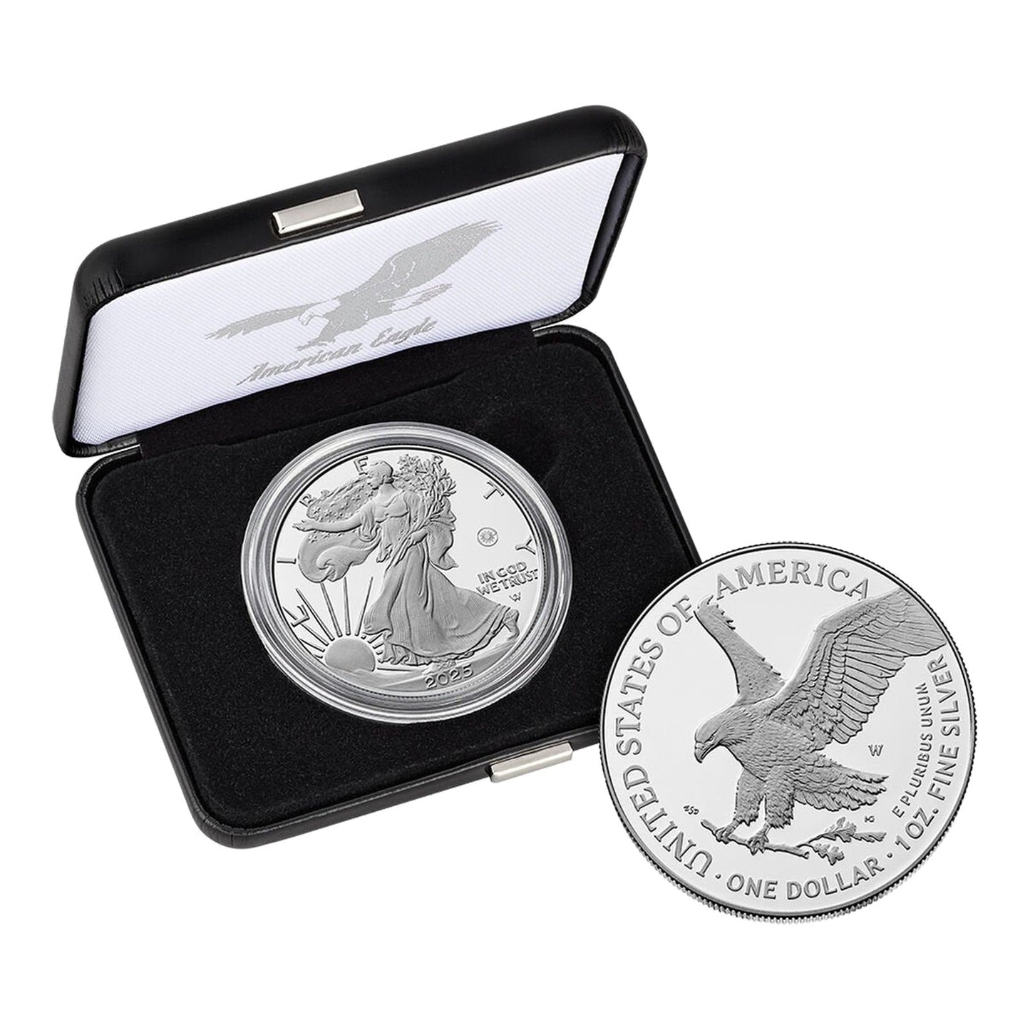 2025 Laser Engraved American Eagle One Ounce Silver Proof Coin - West Point (W)